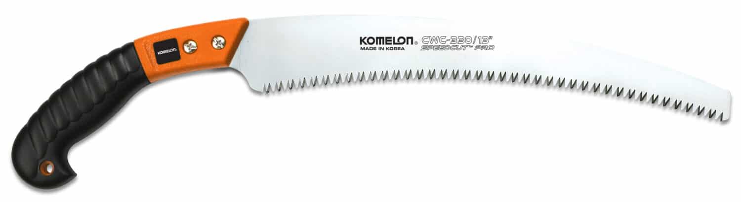 Komelon Pruning Saw Komelon Pruning Saw. Firm grip, curved blade. Japanese high carbon steel.
